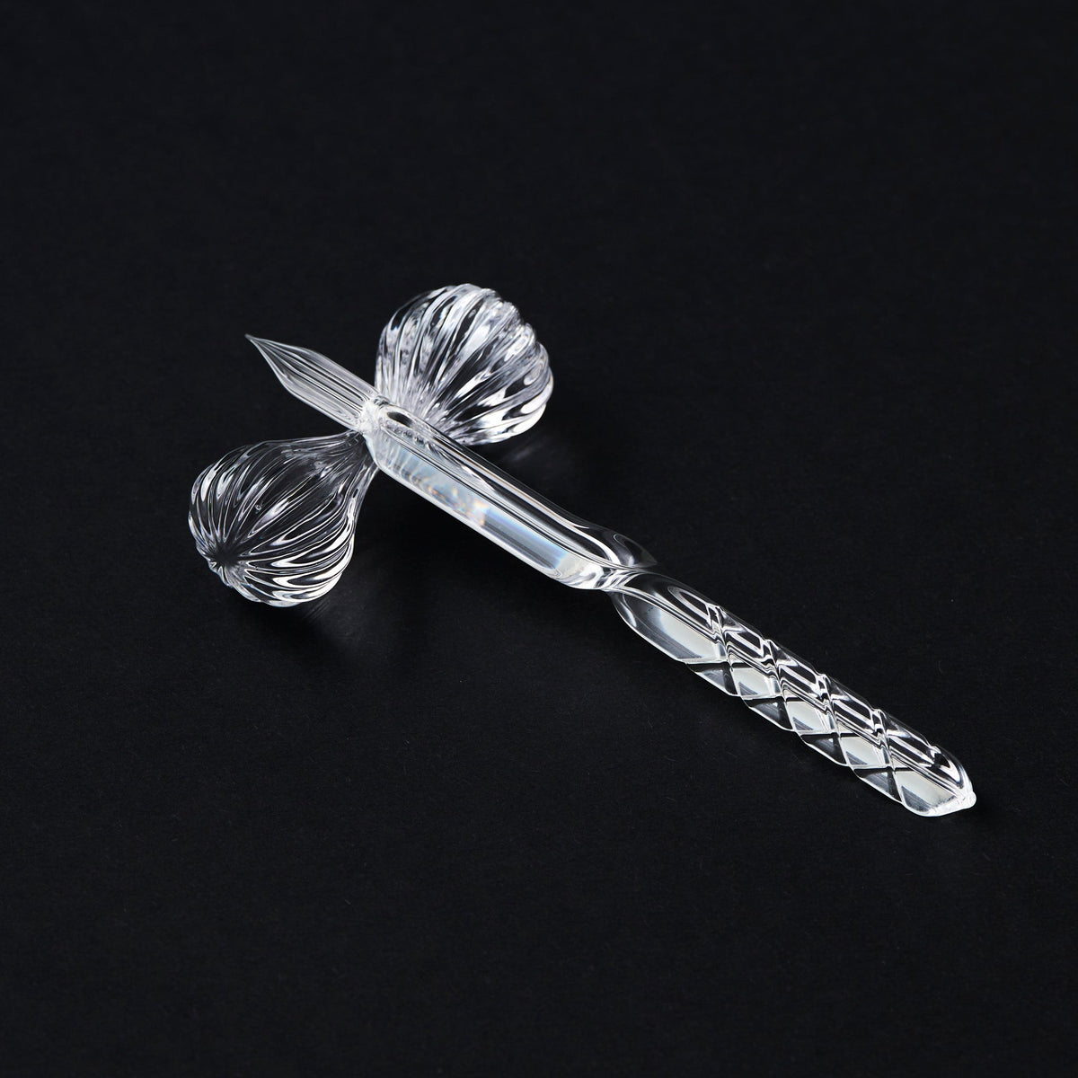 当店限定】三角軸のガラスペン │ 切子螺旋 – TSUCHI-YA │ ガラスの器