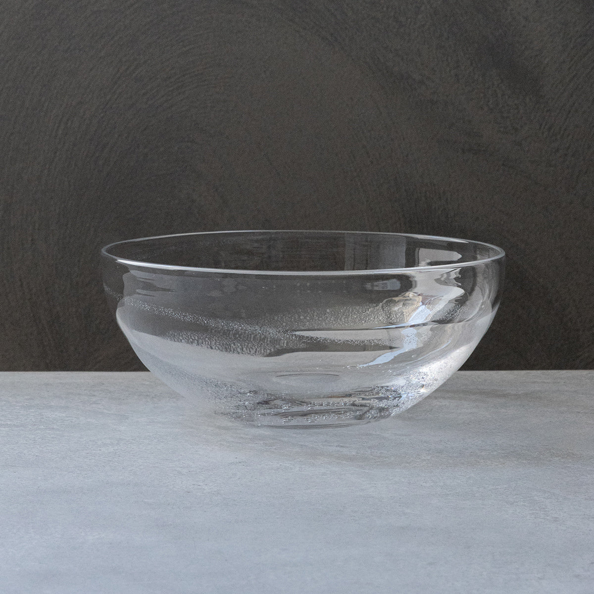 『海うー特価』　クリスタルガラス　大鉢 そうめん鉢 泡銀彩／透明 – TSUCHI-YA │ ガラスの器と工芸