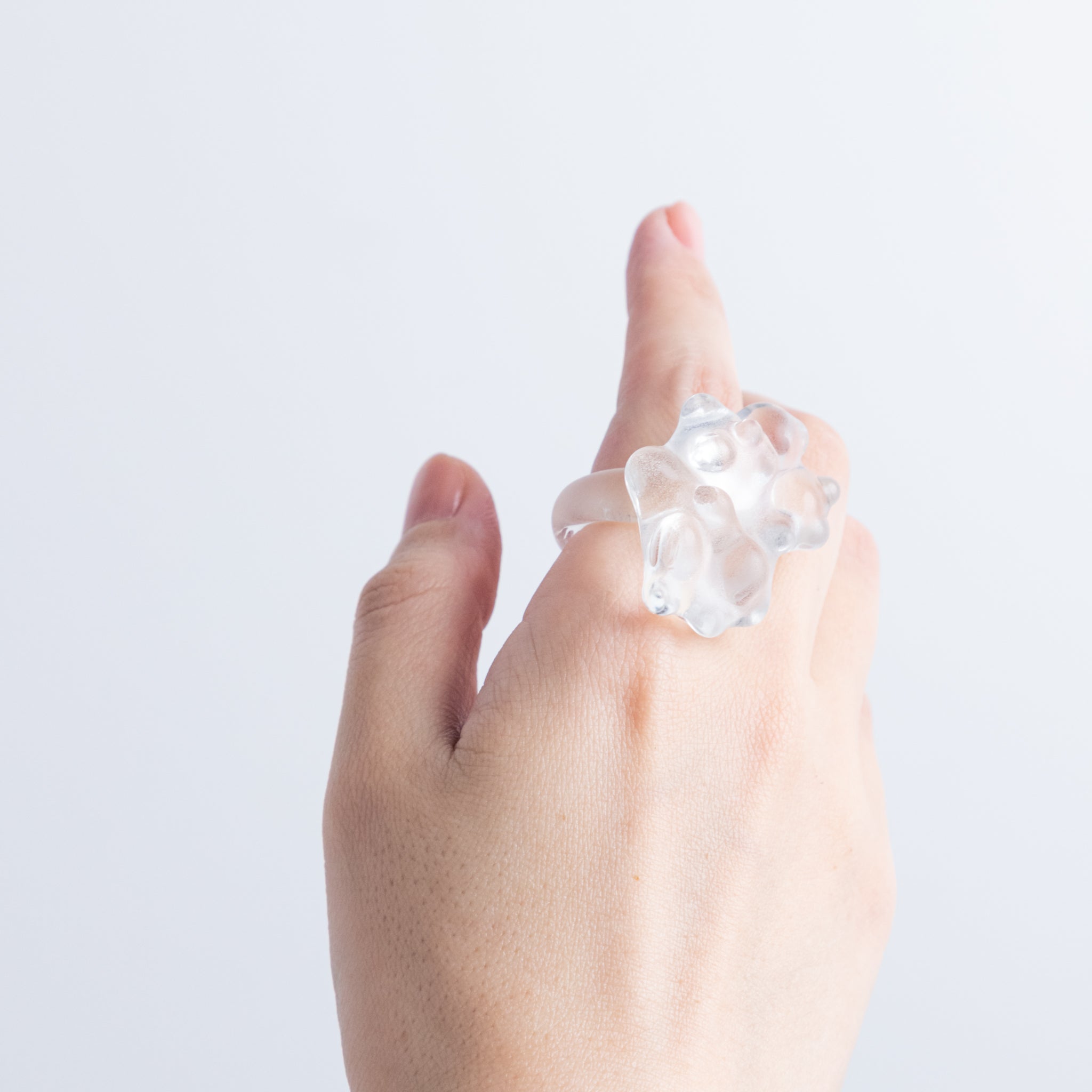 【Ciel*】ガラスナギット Glass Specialty Store｜harunasugie｜Frost SHIBOU ring-06 Size 11