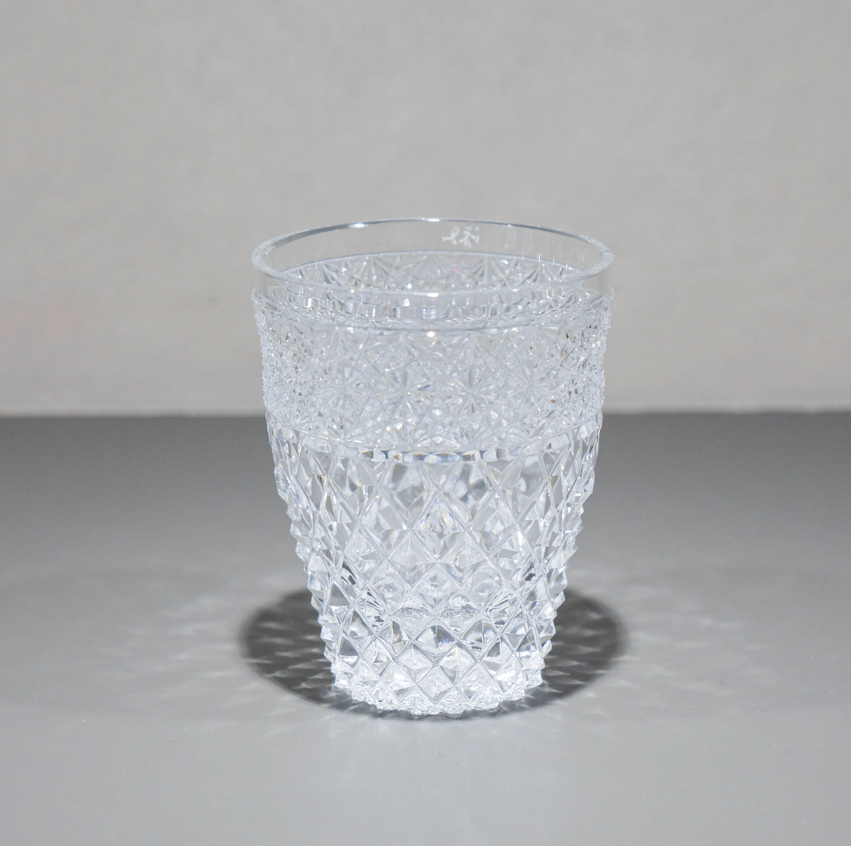 琉璃工房 Edo Kiriko Amber Ruli Chrysanthemum Connection Yarai Old Glass
