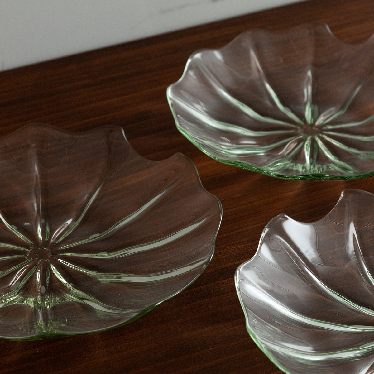 盛開荷葉的容器