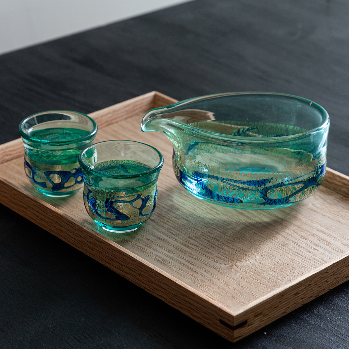 展現津輕工藝的片口和長笛笛頭組。