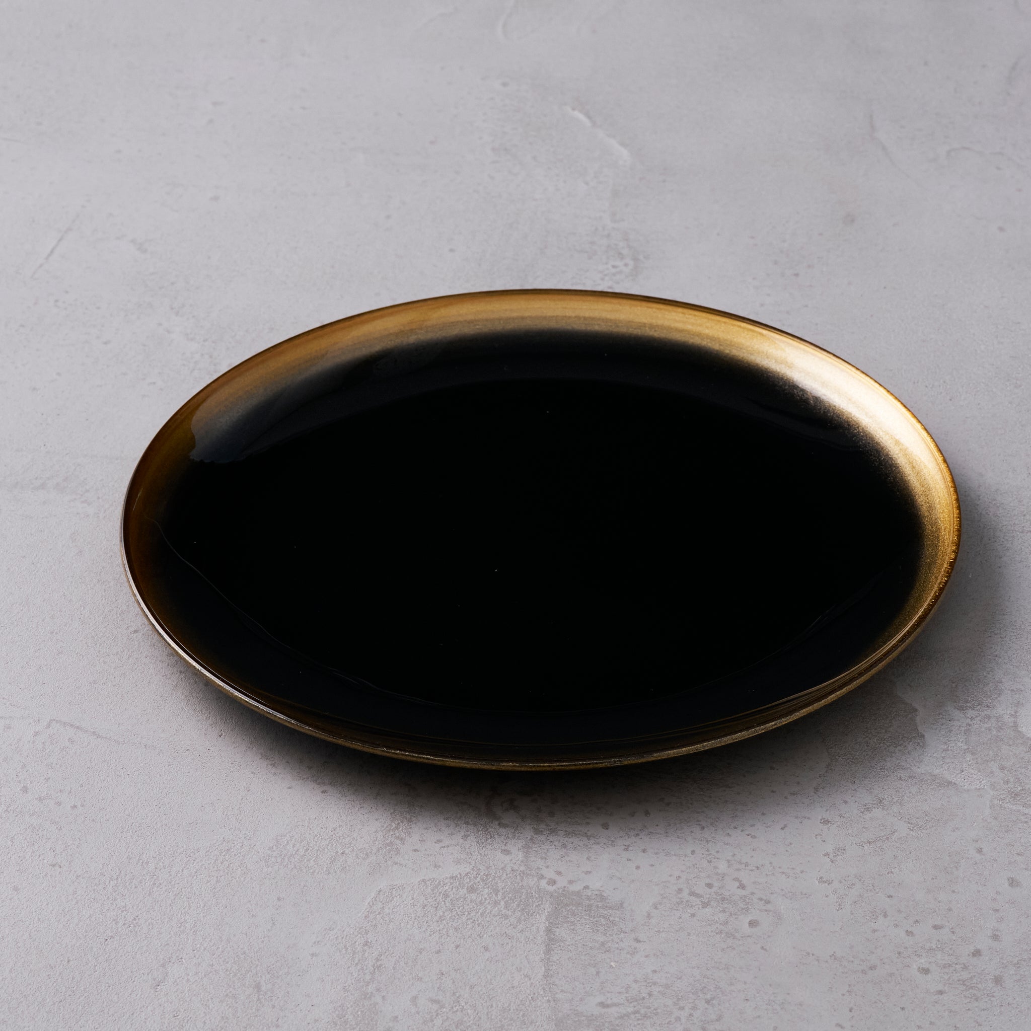 ガラス専門店｜丸嘉小坂漆器店｜Plate 月ノ輪 プレート L 黒金