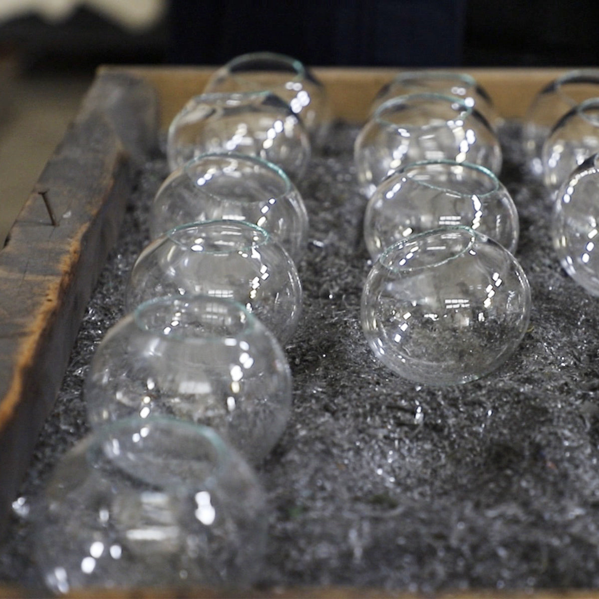 手触り感のある<br>透明ガラスの風鈴