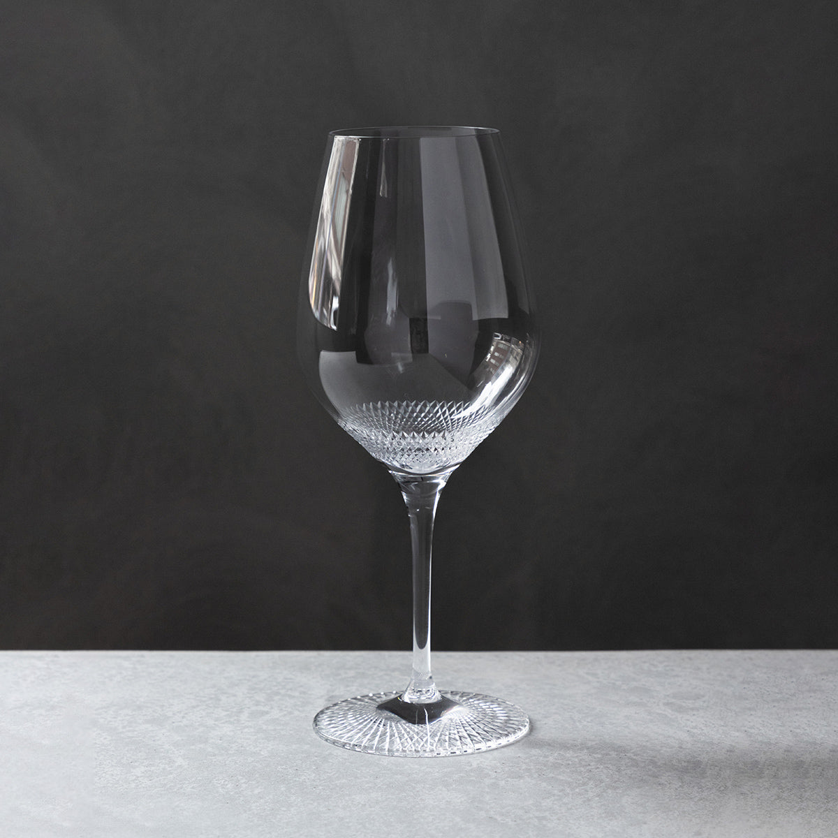 江戸切子のワイングラス SUI-REN（スイレン）Nozomi ボルドー – TSUCHI