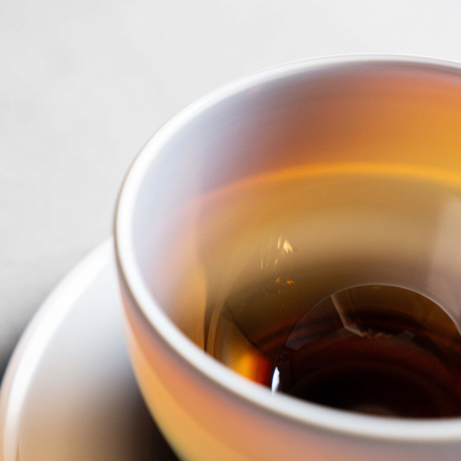 ガラス専門店｜能登島ガラス工房｜耐熱｜紅茶カップセット アンバー
