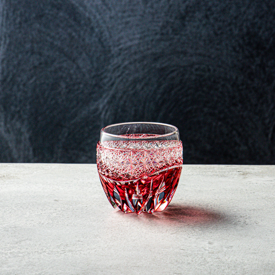 清酒杯，Kouka，金色和紅色