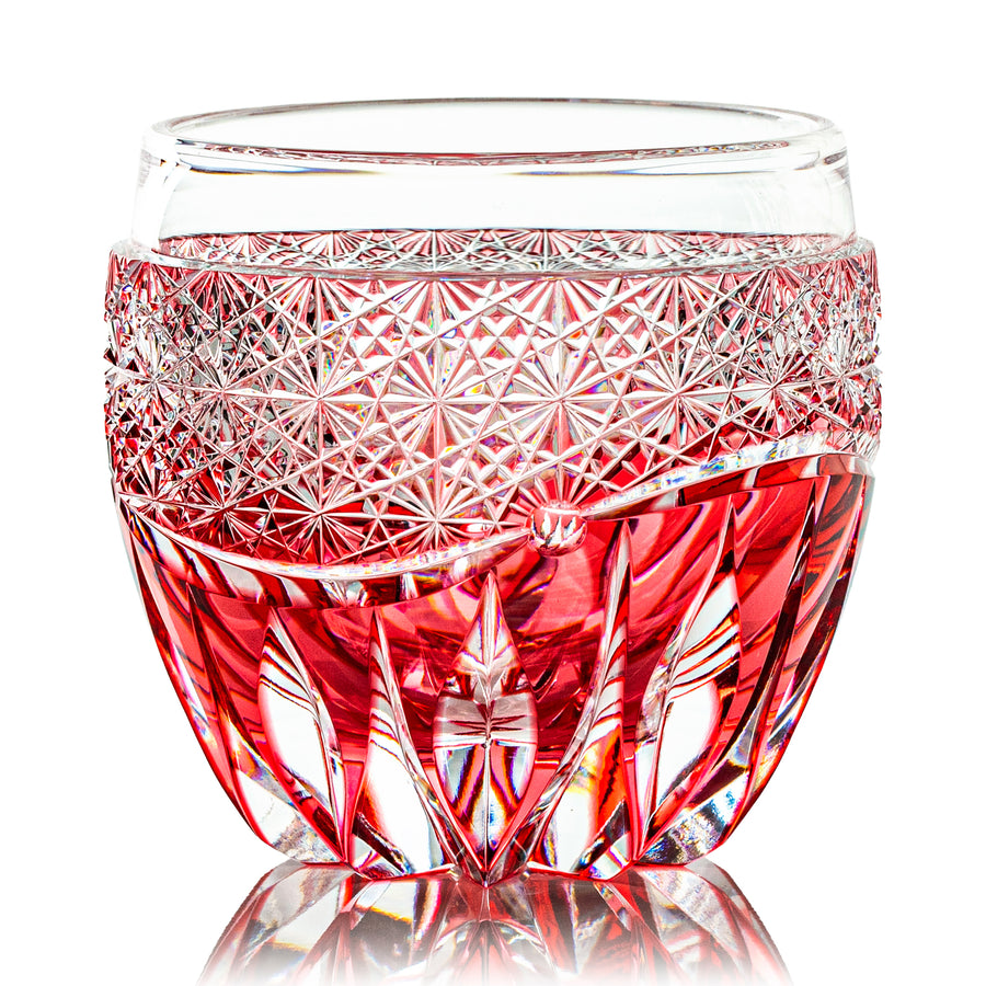 清酒杯，Kouka，金色和紅色