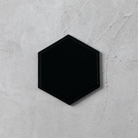 ガラス専門店 │ TSUCHI-YA │ 革のコースター 六角（ｱｲﾋﾞｰｸﾞﾘｰﾝ