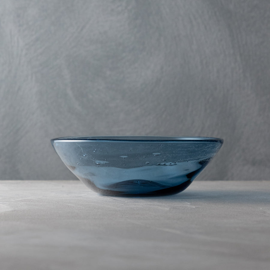 ガラス専門店｜能登島ガラス工房｜能登藍 粋~sui~ 大鉢 – TSUCHI-YA