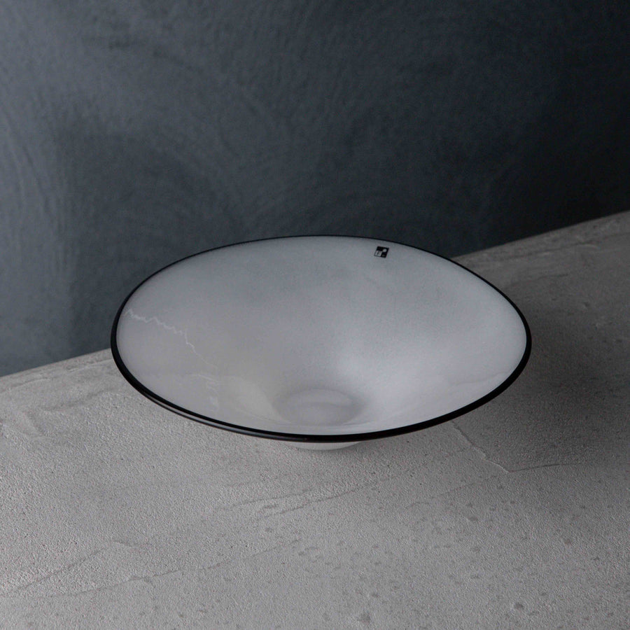ガラス専門店｜fresco｜kasumi bowl S_ivory – TSUCHI-YA │ ガラスの