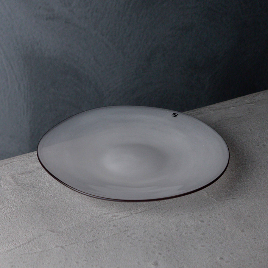 ガラス専門店｜fresco｜kasumi plate S_アイボリー – TSUCHI-YA