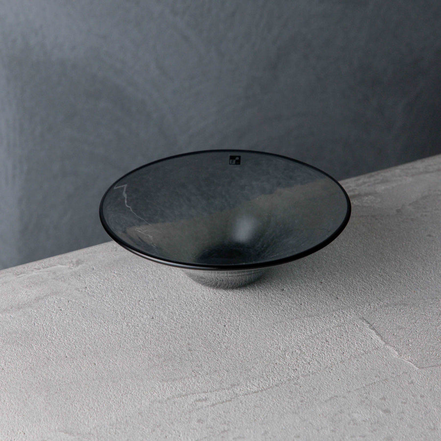 ガラス専門店｜fresco｜kasumi bowl SS_grey – TSUCHI-YA │ ガラスの