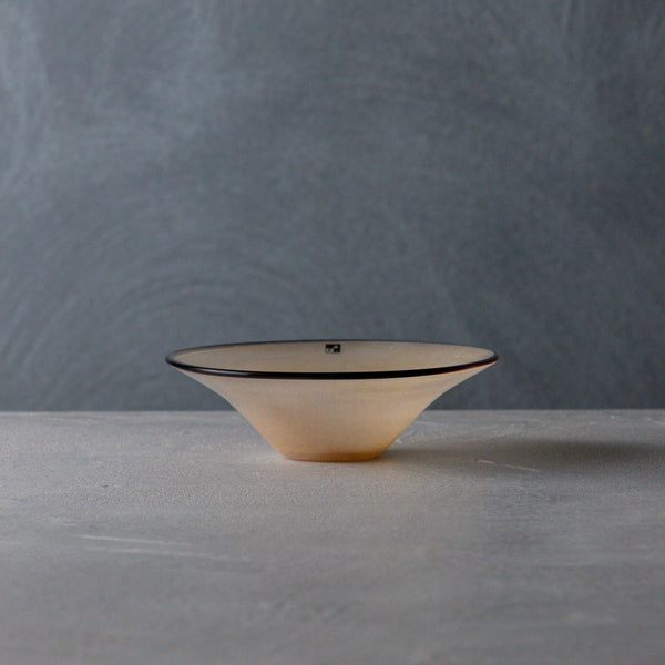 ガラス専門店｜fresco｜kasumi bowl SS_sandbeige – TSUCHI-YA