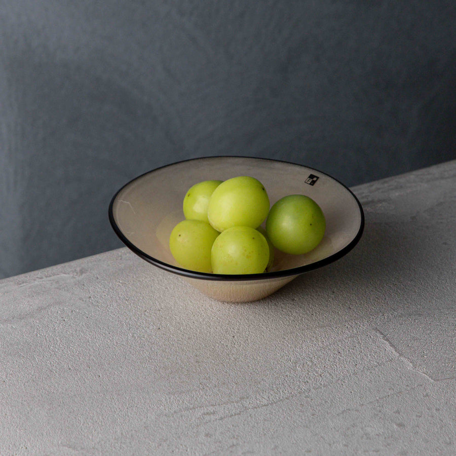 ガラス専門店｜fresco｜kasumi bowl SS_sandbeige – TSUCHI-YA