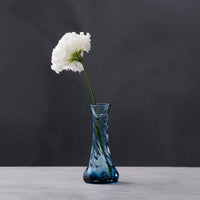 ガラス専門店｜能登島ガラス工房｜Vase 花瓶 能登藍 ねじり 一輪挿し