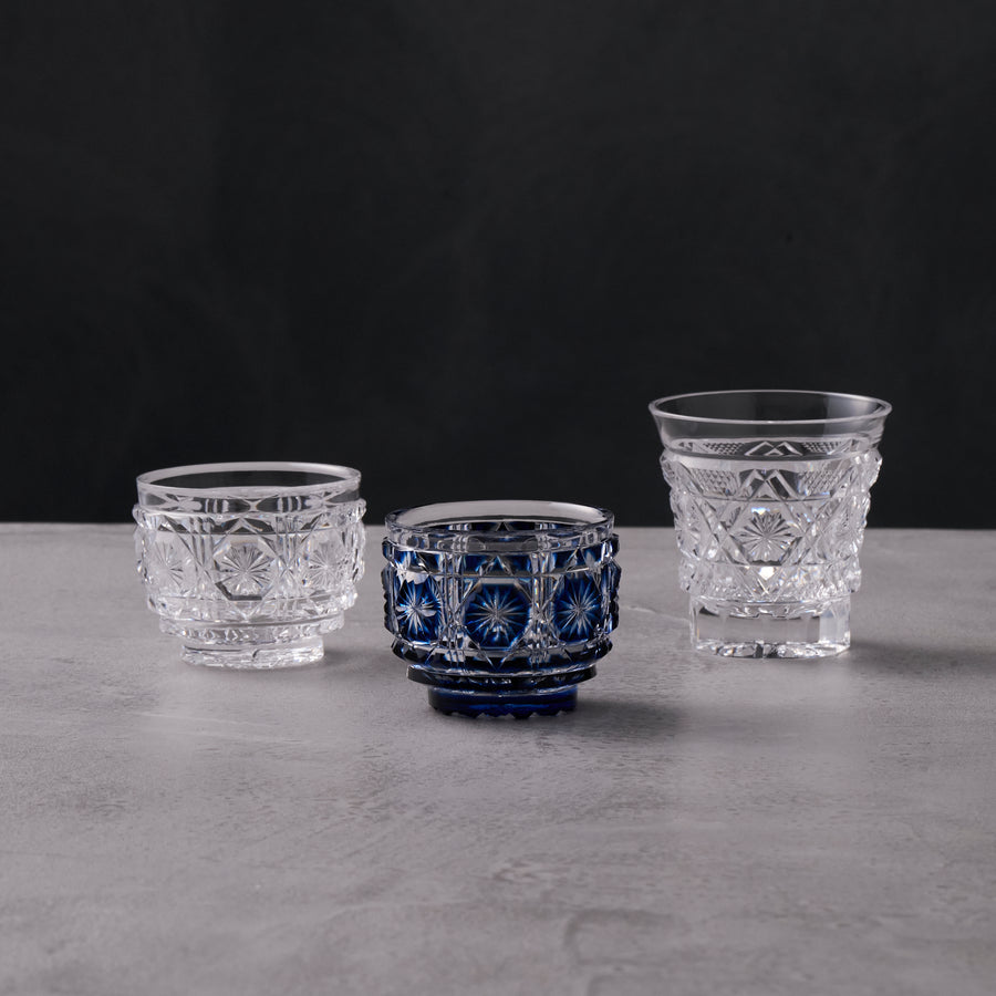 Cold sake glass cut01/clear