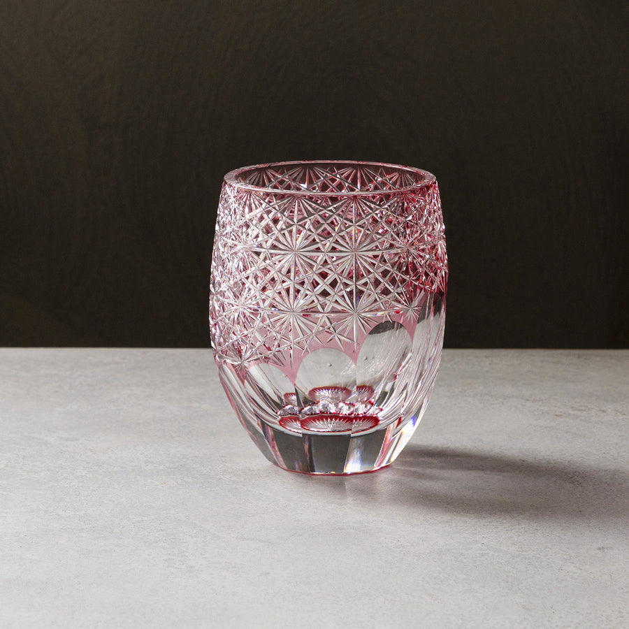 ロックグラス丸 大菊 金赤 – TSUCHI-YA │ ガラスの器と工芸